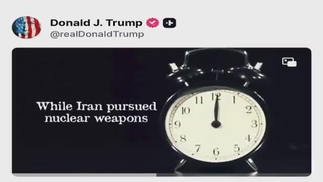 Trump posted a video hammering Iran's "Death to America" chants and decades of attacks on Americans, casting himself as the one who finally pushed back.