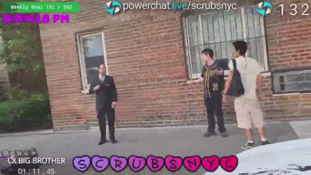 Rumble Streamer ScrubsNYC gets followed by security and gets put in a hold