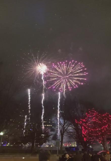 Fireworks Boston Common 31 December 2023
