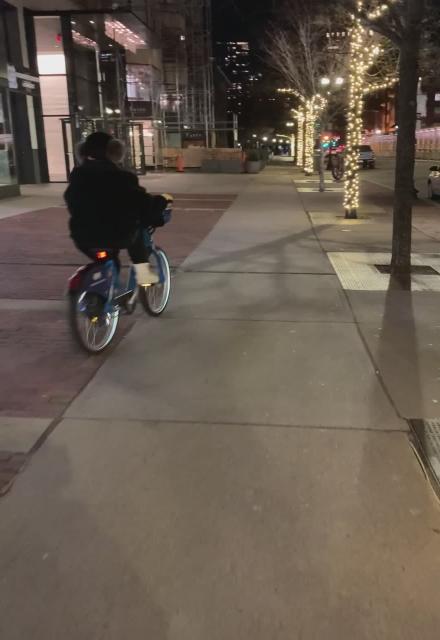 Neo on a rent-a-bike, 2 January 2024