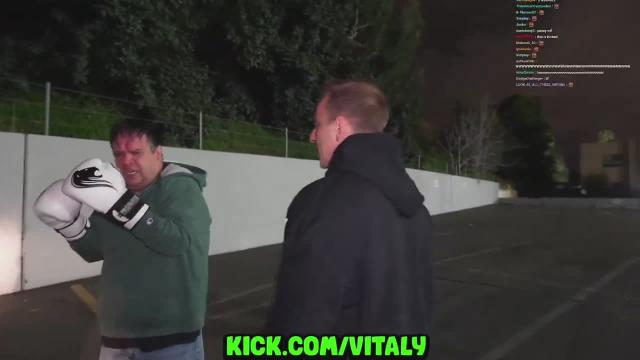 Vitaly just caught a predator live on stream and made him box in the street 😳