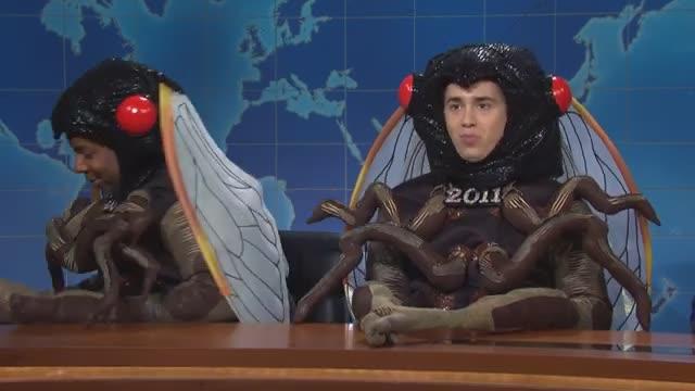  Weekend Update: Two Cicadas on the Largest Cicada Emergence - SNL 