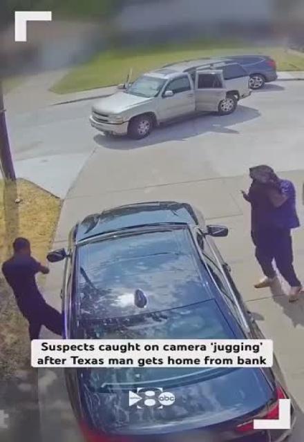 This is Texas…  Man was followed home by criminals after he went to the bank.