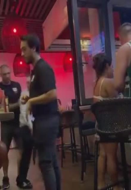 Professional MMA Fighter Joe Schilling Knocks Out Guy at a Bar