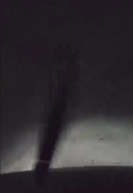 FOOTAGE OF A CAR DRIVING INTO A TORNADO IN TEXAS  "We're right in the middle of the tornado right now.   What do I do?  Holy s***"