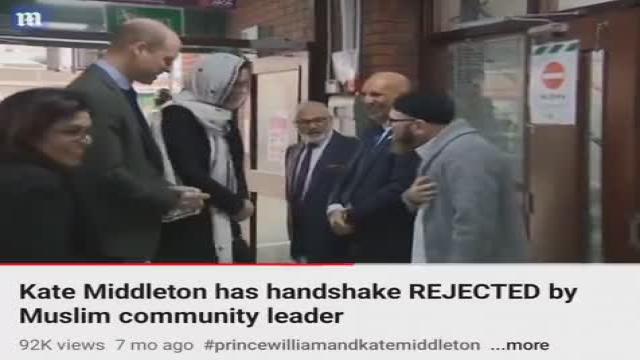Kate Middleton has handshake rejected by a Muslim...
