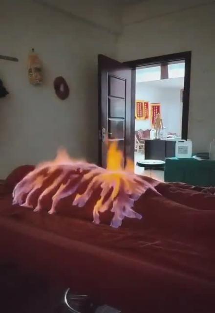  BURN BABY BURN - A CURE FOR YOUR AILMENTS?!  This is a traditional Chinese therapy that's proposed to alleviate a whole host of physical disorders from Arthritis to Varicose veins, poor circulation, and even baldness.  After the patient is wrapped in multiple layers of damp towels, they're set on fire and remain alight for 10-20 second intervals. 