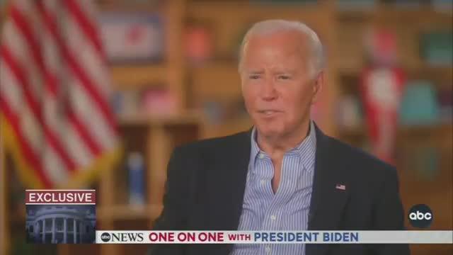 Biden when asked what he would do if Democrats ask him to step down,  I'm not going to answer that question. It's not going to happen."