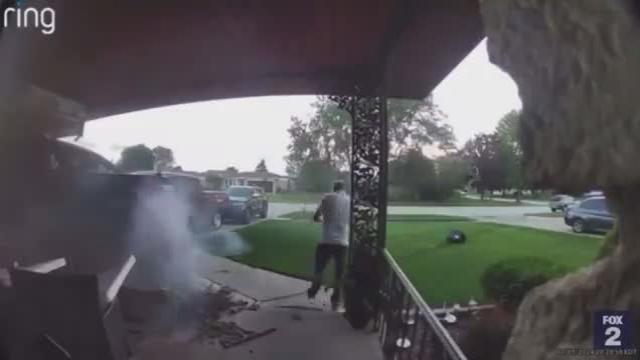 MICHIGAN MAN THANKFUL TO BE ALIVE AFTER TRUCK CRASHES INTO HIS PORCH  A 74-year-old man from Sterling Heights is grateful to be alive after a truck crashed into his porch on Friday evening.   He was playing a video game when he heard a loud bang and saw the truck crash into a tree, run over a street sign, and then smash through his neighbor’s mailbox before hitting his porch and garage. 