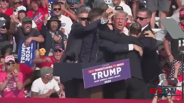 🚨 PRESIDENT TRUMP SHOT 🚨 Trump Survives Assassination Attempt, Bleeding From Face