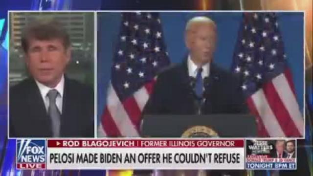 LAURA INGRAHAM: WHAT DID THEY THREATEN BIDEN WITH TO GET HIM TO QUIT?