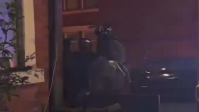 BRITISH POLICING AT ITS FINEST  Footage of police arresting a protester after violent clashes in Liverpool yesterday.  Police officer:  “You’re being served with a Section 60.  The reason for your arrest is because you’re dressed like a dickhead, and you’re in a dickhead area.”