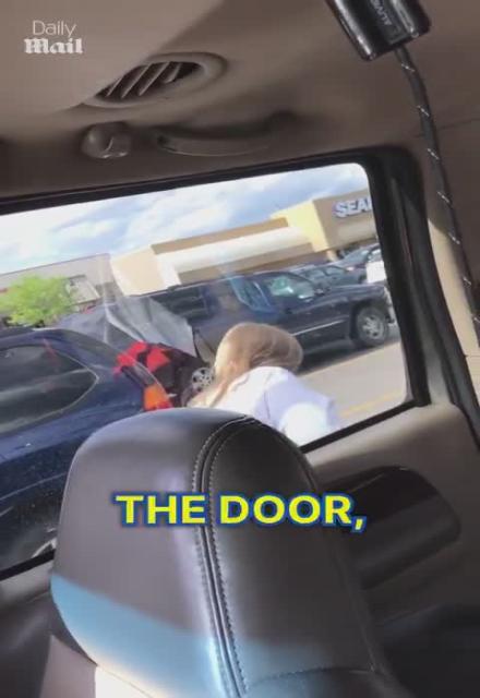 Woman breaks her tooth in road rage meltdown