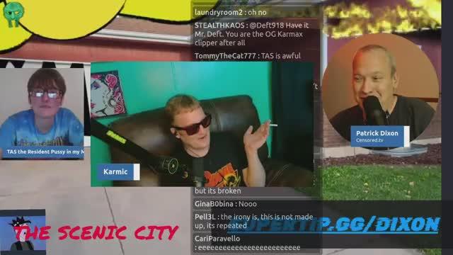  Karmicx SEDUCES then CONFRONTS Tas on Pat Dixon's show 