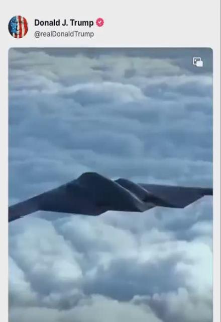 Trump just posted a video with the song that goes "bomb, bomb, bomb, bomb, bomb Iran!"