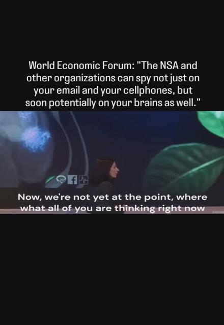 neuroethicist Nita Farahany at a 2016 World Economic Forum event, discussing emerging EEG devices that decode brain activity to reveal thoughts and emotions in real-time. She warns of a future where entities like the NSA could spy on brains via hackable tech, eroding mental privacy and enabling "total transparency."