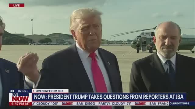 Standing beside Trump is Howard Lutnick, Jeffrey Epstein’s longtime neighbor who bought his townhome from a trust controlled by Epstein and Les Wexner  Brilliant optics.