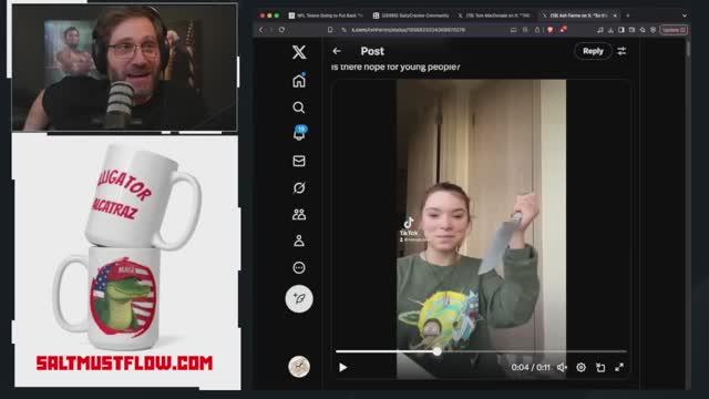 Idiot Cuts Head Open Doing New TikTok Trend