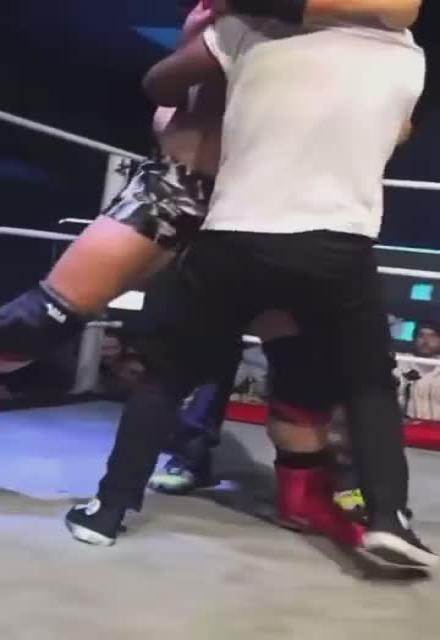 Raja Jackson, son of MMA legend 'Rampage,' appears to brutally assault pro wrestler