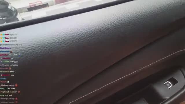 Merc's uber driver gets into a car wreck