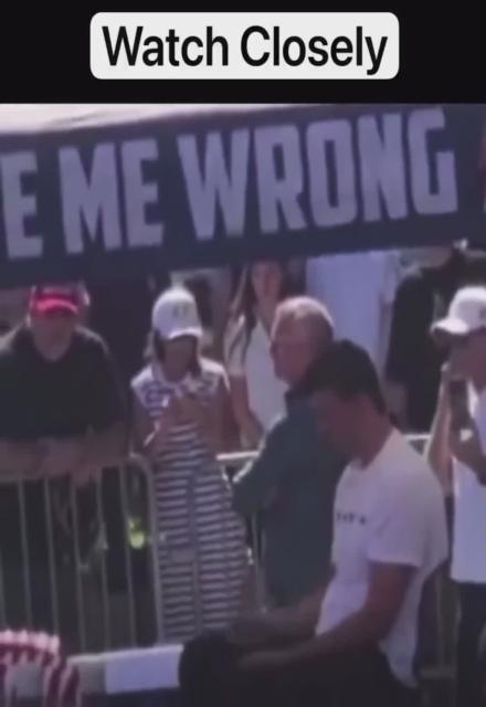VIDEOS EMERGE OF STRANGE GESTURES BEFORE CHARLIE KIRK SHOOTING  Circulating footage shows a man in a white shirt and hat standing just off Charlie Kirk’s right shoulder in the moments before the assassination.   The man repeatedly touches his ear and hat, making several hand gestures.  Adding to the mystery, Kirk was shot while answering a question specifically about mass shootings.