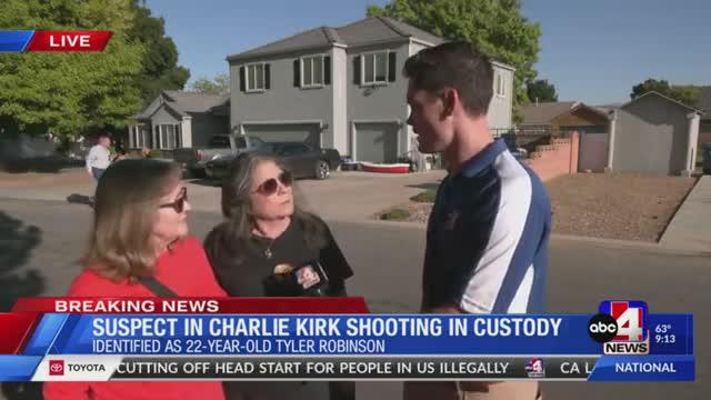 'It was absolutely stunning' Neighbors react to arrest of suspect in Charlie Kirk assassination