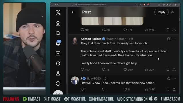Podcaster Fears Israel May Kill Him, Theo Von Says Hes NOT Suicidal | Tim Pool