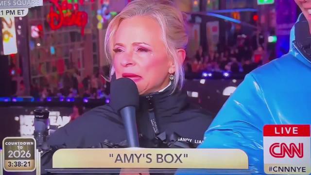 Amy is never being invited back on CNN. 😂😂😂  Anderson Cooper: “What’s the best place to meet a man in 2026?”  Amy: “I’d say in a ladies room.” 💀
