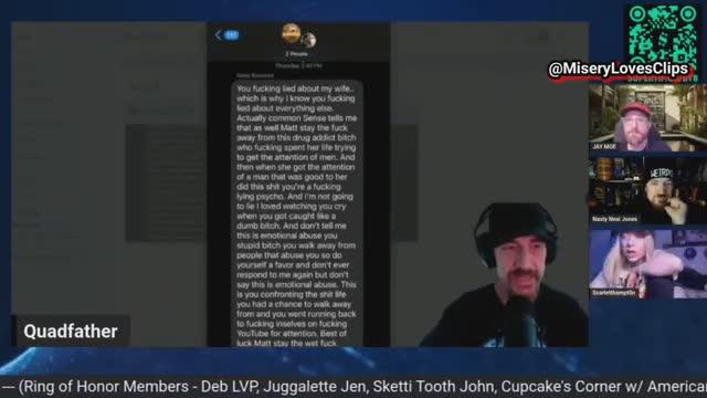  Scarlett Hampton BLOCKED BY KarmicX & Addresses Matt Mead & Geno Bisconte, MJ Situation / ‪@BYB_POD‬ 