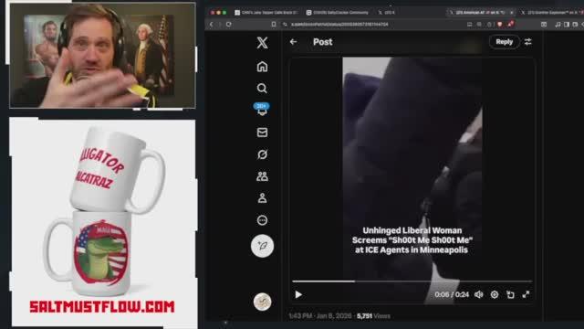 Crazy Lefty Boomer Has Epic Meltdown Over ICE