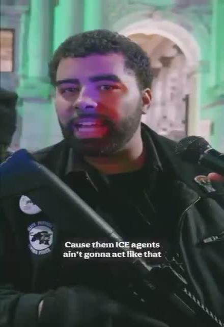 Black Panther Party threaten to kiII ICE agents:  “I’ll put a hole in their chest, the size of a window… we’re a little more aggressive now”  “You wanna correct the ideology of the pig and the mentality of a slave catcher? You meet them with equal force.”