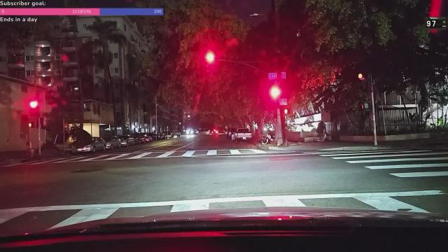 Kick streamer SJC crashes his car into a parked car taking a dab at 4:20am