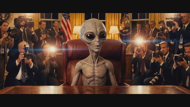 Alien disclosure is going down folks! Here's an artist rendering of what that could look like.   Concept from @Timcast