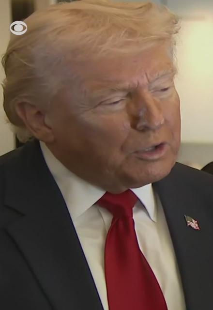 President Trump on Saturday left open the possibility of sending ground troops into Iran if it were for a very good reason.