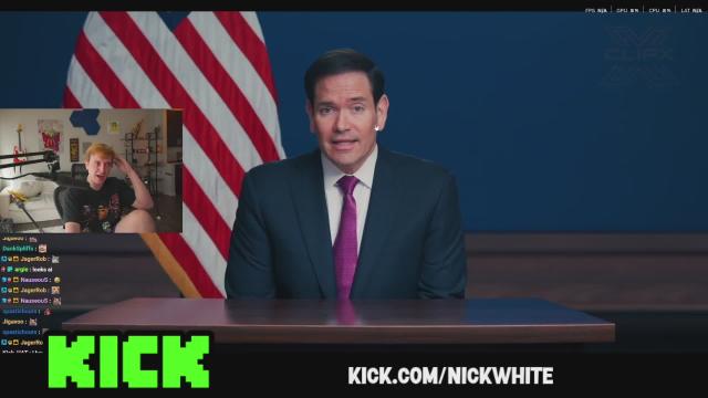 kick streamer Nick White is shocked by Marco Rubio’s ears