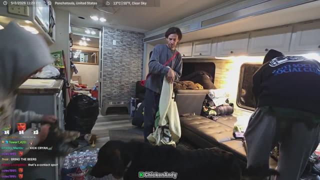 Ocean Adventures throws an alligator into Chicken Andy's RV