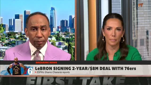 BREAKING NEWS: LeBron James signs with the Philadelphia 76ers! | First Take