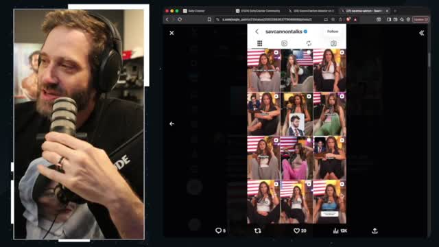 Conservative Podcaster Uses Camel Toe Camera Angle
