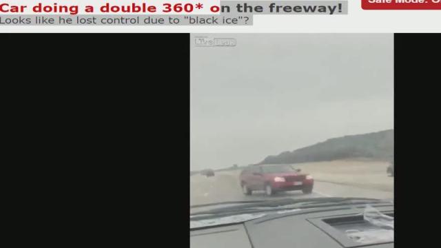 car spins 2 360s on road driving and no WRECK!!