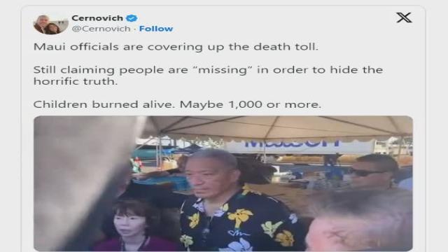 Mayors reaction to Maui Fire August 2023!