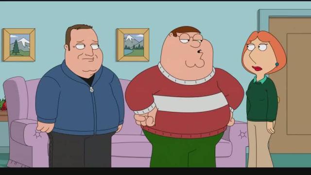 Peter talks about weird rules on t.v. Family guy!