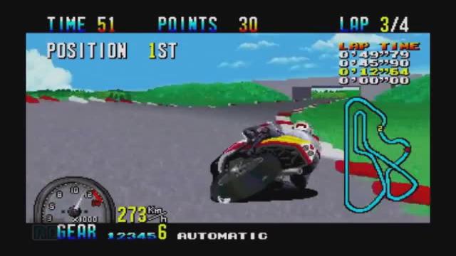 GP Rider Sega Arcade PAL Gameplay (Full Game Longplay With Automatic Mode)