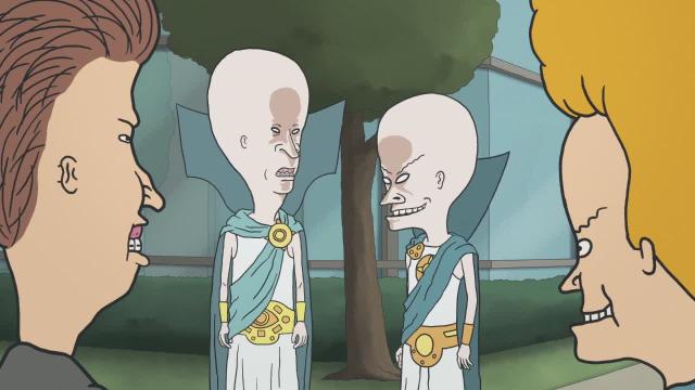Though the Moon landing was a hoax lets poke at it.  As Beavis and Butthead Do the Universe (AT FAKE NASA!)